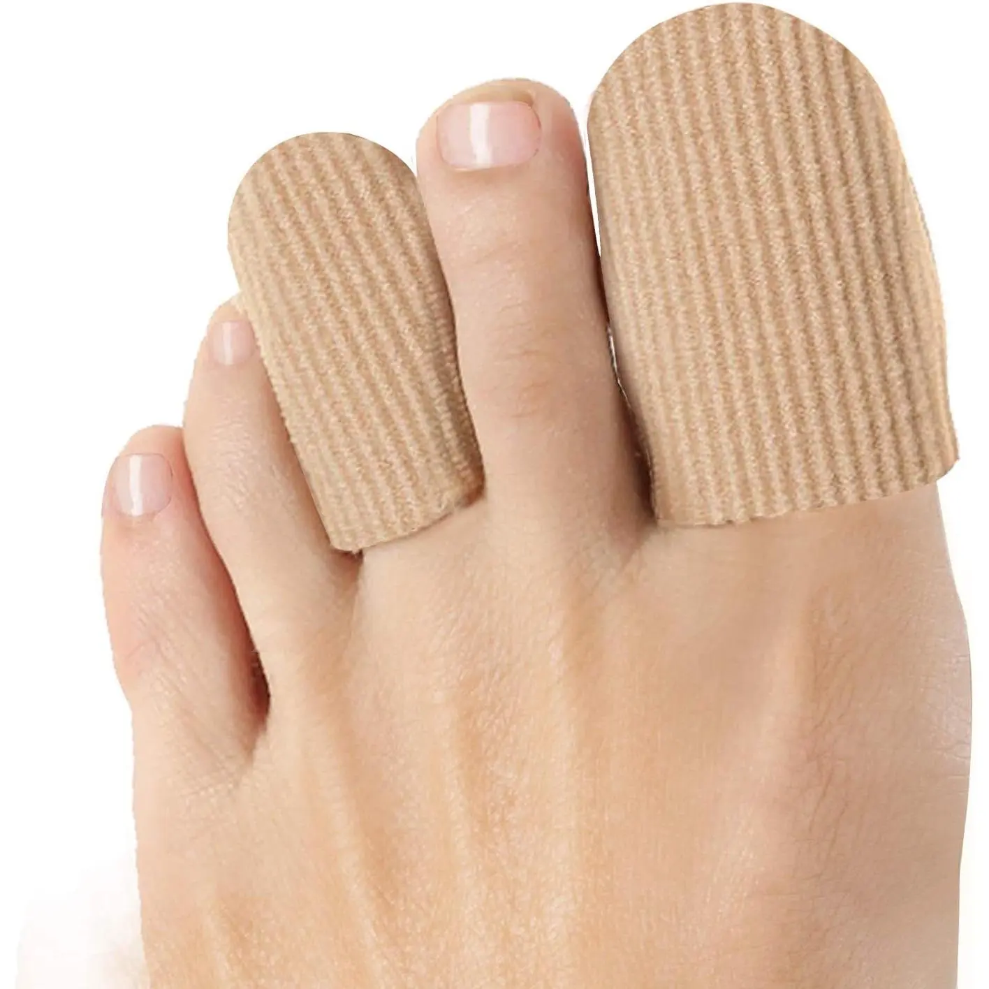 10Pack Toe Caps Closed Toe Surface Fabric Sleeve Protectors with Gel Lining, Prevent Pain Relief for Corns, Blisters and Ingrown Toenails (Size Large + Size Medium) - Home Improvement. Shoe Footwear Cover Tactical