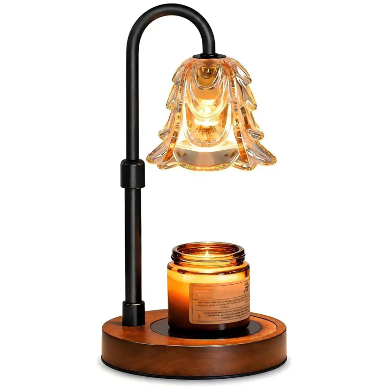 Flower Candle Warmer Lamp with Timer Dimmer, Electric Wax Melter for Jar Candles, Safe Flameless Candle Warmer Light for Bedroom, Home Decor, 2 extra bulbs included, Housewarming Gifts for Sister, Women, Mom, Girlfriend, Couple