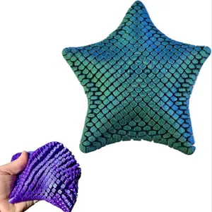 Cute 3D Printed Soft Hinged Starfish Toy Stress Relief Fidgeting Desk Decoration, Unique Gift Idea, Flexible Creative Present