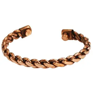 Braided Copper Magnetic Bracelet – Traditional Tool for Circulation &amp; Grounding