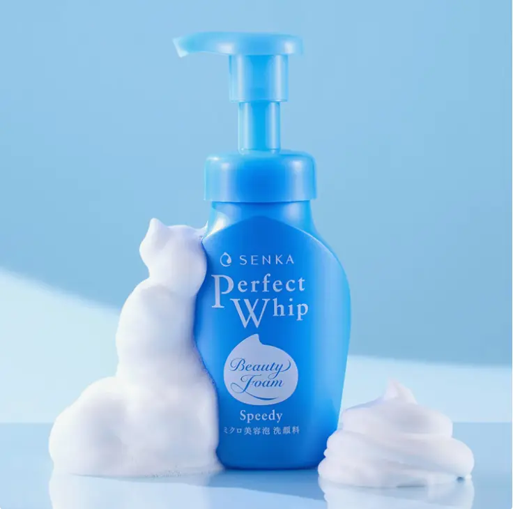 SHISEIDO Senka  Speedy Perfect Whip Moist Touch - 150ml Blotting Paper Set Facial Skincare Comfort Cleansing