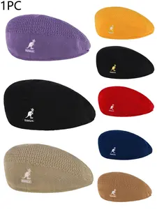 Women's Street Style Casual Beret Hat, Embroidered Mesh Design, Perfect for Parties and Daily Wear, Ideal Gift for Her