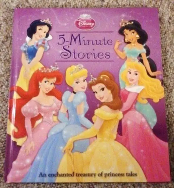 Used Hardcover Book - 5-Minute Fairy Tales Storybook, An Enchanted Treasure of Princess Tales by Walt Disney Company (BGI Custom Pub), 1.6 lb English Children's Educational Storybook