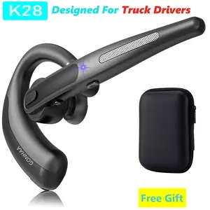 K28 Wireless Headset Bluetooth Earphones Dedicated for truck drivers Noise Cancelling Headphones With Dual Microphones For All Bluetooth Devices  with Earhook wireless earpiece   Bluetooth Devices  with Earhook wireless earpiece outdoorfun