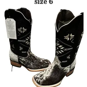 JASPEADO COWHIDE WOMENS SQUARE TOE Walking Shoes  Footwear for Comfortable Everyday Wear