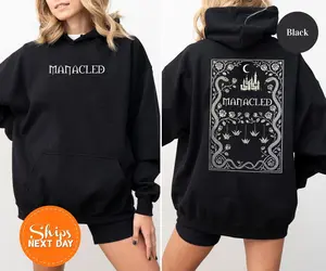 Manacled Illustrated Collector’s Hardcover Book Hoodie, Sweatshirt, T-Shirt, Dark Romance Fantasy Novel Shirt, Special Book Shirt, Reading Book Shirt, Aesthatic Book Shirt