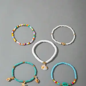 Beach-Inspired Seashell Anklets for Women, Dainty Summer Beach Jewelry Accessory