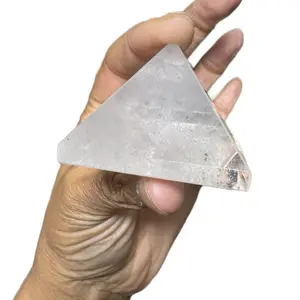 Clear Quartz Pyramid for Energy Healing and Meditation high vibe crystals Therapy Healthy Wellness