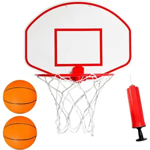 Mini Basketball Hoop - Indoor Basketball Hoop - Durable Plastic Basketball Hoop for Kids and Adults - No Assembling - Premium Basketball Game with Ball and Pump