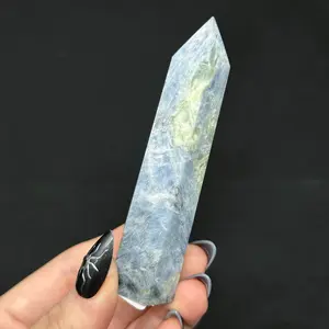 Blue Kyanite Crystal - Natural Linear Growth & Cool Blue Tones - Ideal for Alignment & Communication - Unique Raw Edge & Striation Forms