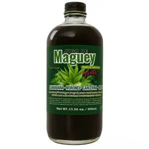 1000ML Maguey Juice - Jugo De Maguey Reforzado With Guanabana Graviola Soursop, Moronel, Cancerina, Aloe, Moringa Michoacano Tarasco Asado (Reinforced) Tarasco