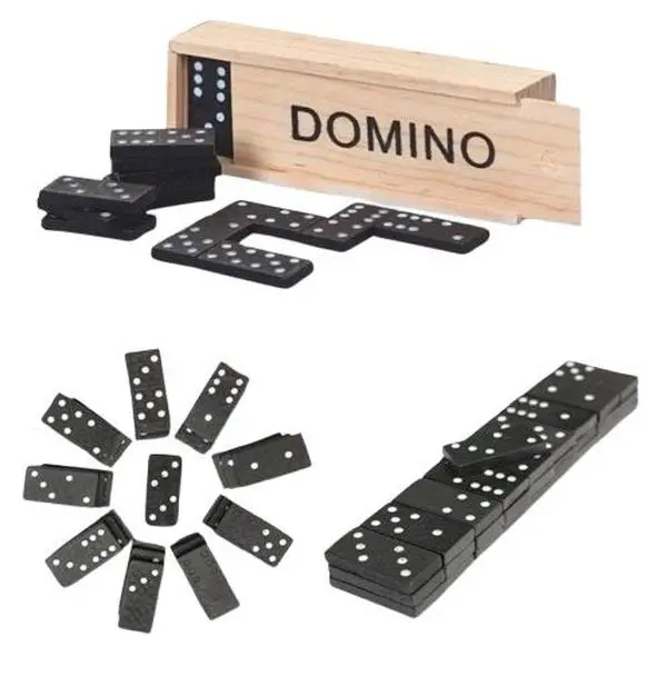 Classic Mini Wooden Domino Set for Kids Stress Relief Fun Learning Toy Ideal for Indoor Play