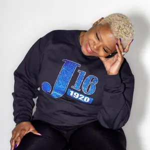 Zeta Phi Beta J16 1920 Bling and Rhinestone Sweatshirt / Tshirt