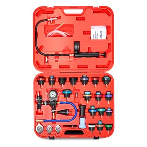 28pcs Radiator Coolant Pressure Tester Vacuum Refill Tool Kit For Most Vehicles,With Carrying Case