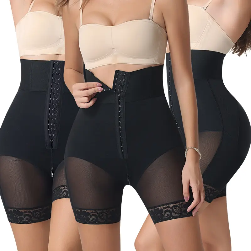 Shapefit Women's Tummy Control Butt Lifter Thigh Slimmer Shapewear Butt Lifting Shaper Shorts High Waiste  Button - down shapewearamless Girdles Shapewear body shaper Compression Postpartum Corset Womenswear shapewear faja body shaper Leg