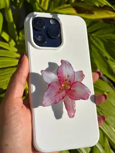 Rainbow Summer Pink Lily Blossom Flower Magnetic Pop Socket Phone Grip Summer Szn Tropical Flower Floral Vibrant Color Phone Grip Popsocket