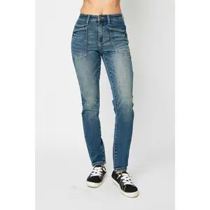 Full Size High Waist Skinny Jeans
