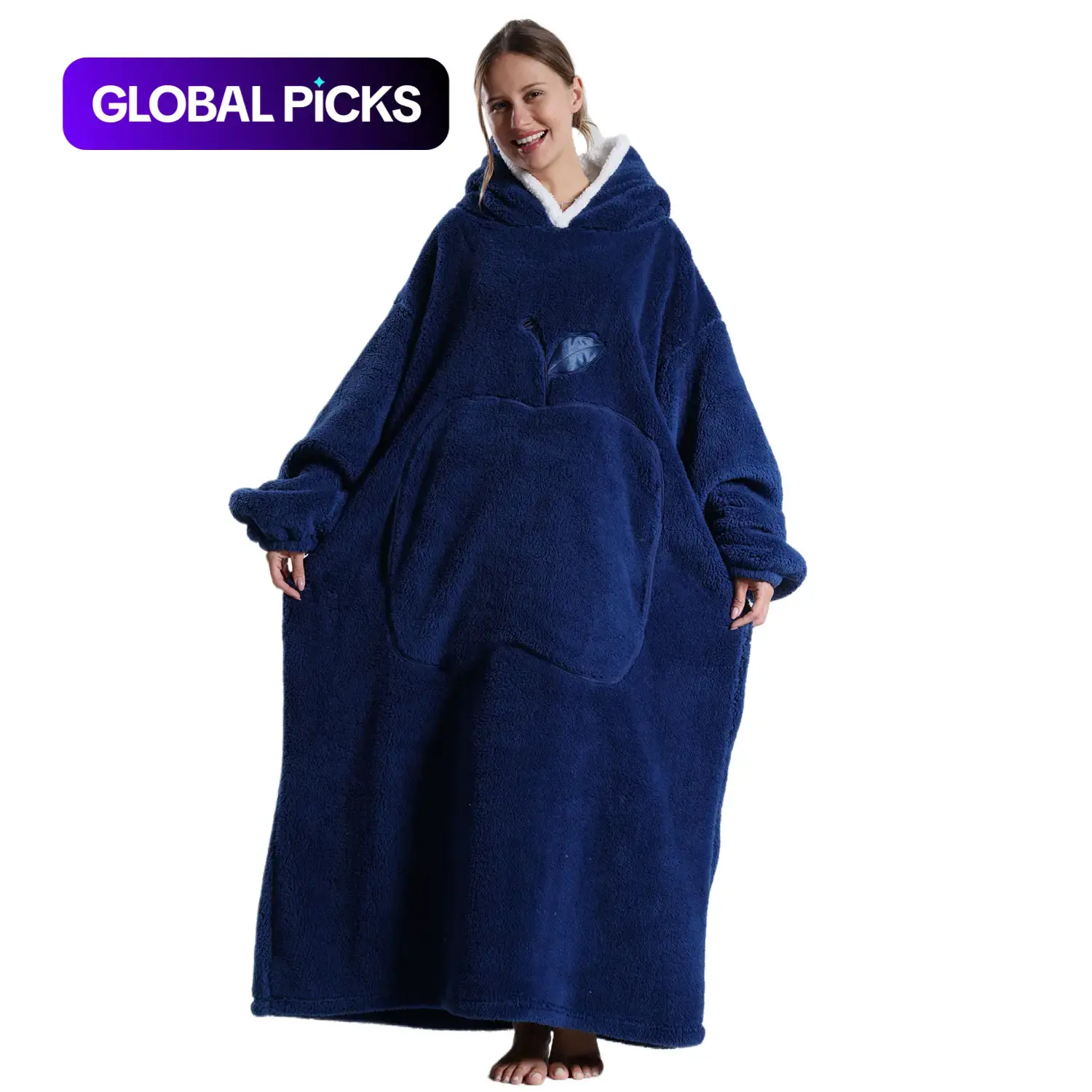 Unisex Oversized Casual Detachable Fur Coat with Hood, Pockets, Hand Washable, Ideal for Everyday Home & Outdoor Use #GLOBAL PICKS