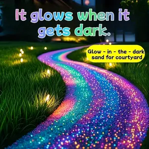 10000pcs/5000pcs Glow-in-the-Dark Resin Sand, 3-5mm Succulent Luminous Stones for Aquariums, Bonsai, Garden Decorations, Miniature Landscapes, Pathway Decoration