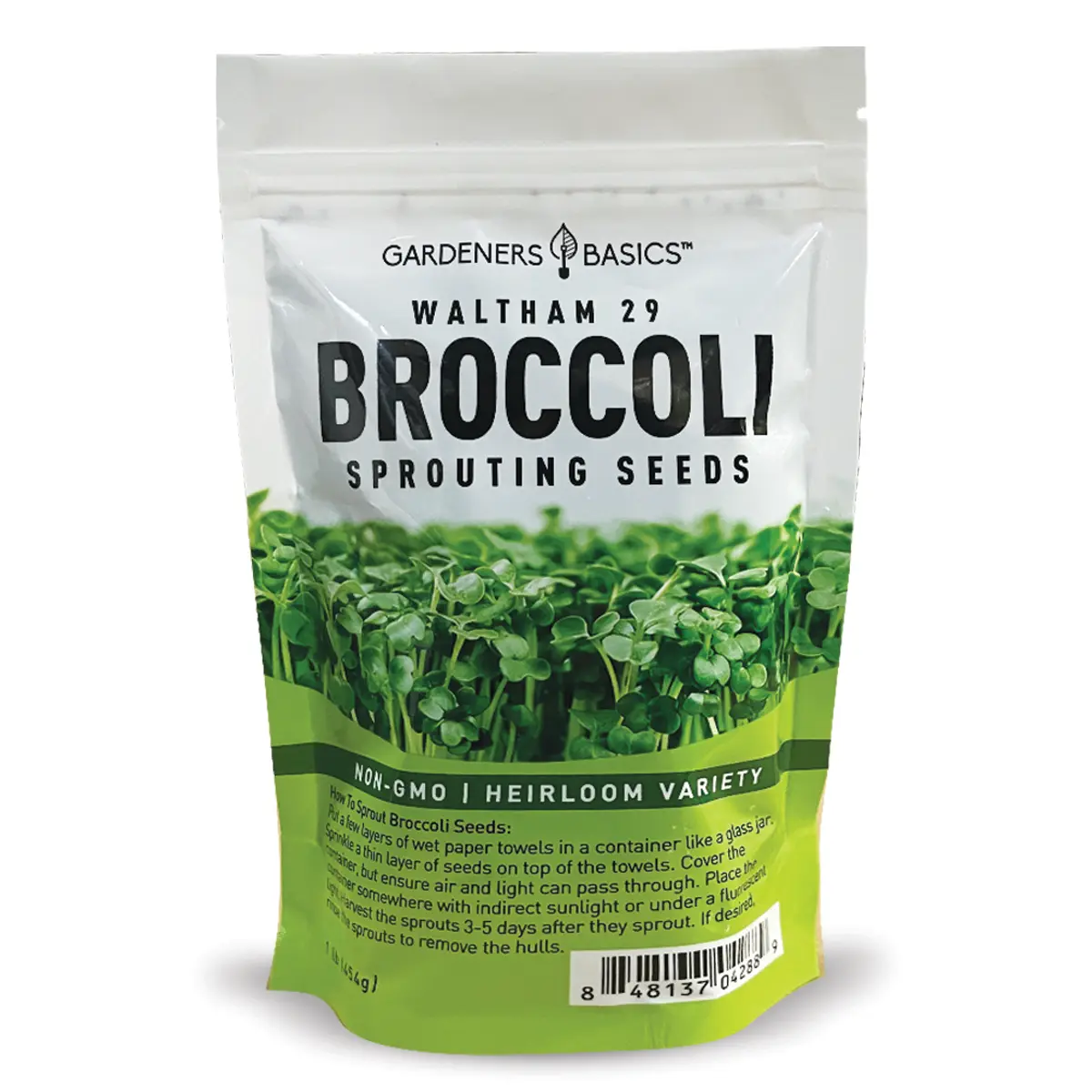 Broccoli Seeds For Sprouting Kit Microgreens  - 1 Pound Seeds For Broccoli Sprouts