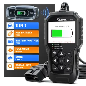 VDIAGTOOL VD31 3-in-1 Automotive Diagnostic Tool - Handheld OBD2 Scanner with Key Battery Tester, Engine Code Reader for All 1996+ OBDII Cars, Handheld Scanner tiktokshopspringglowup