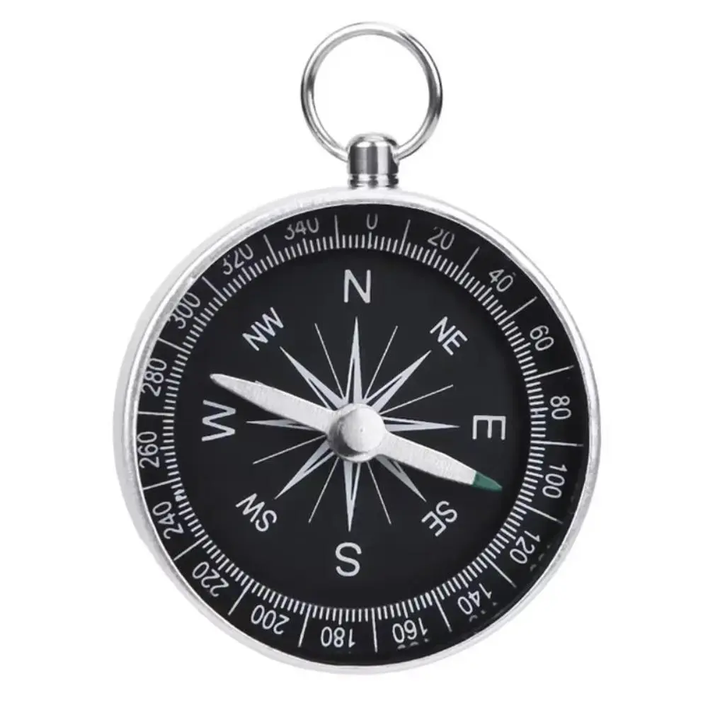 1 PC G44 Compass Keychain Pendant, Aluminum Alloy Mini Portable Pocket Compass, Durable Outdoor Adventure Travel Compass Gift