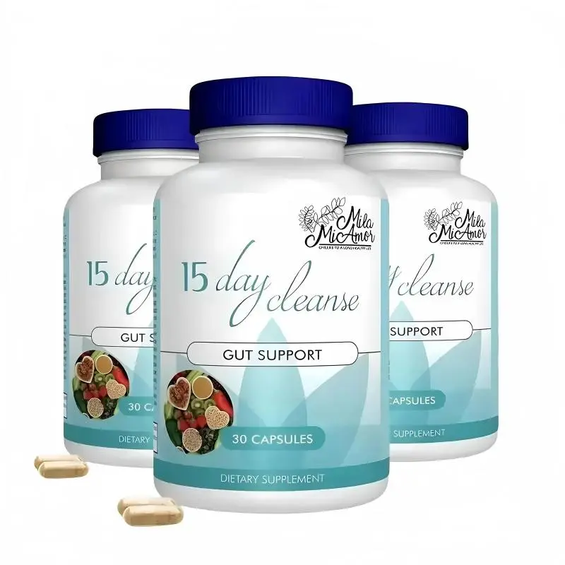 3X Mila McAnner 15 Day Cleanse - Gut and Colon Support | Caffeine Free | Advanced Formula with Senna, Cascara Sagrada, & Psyllium Husk | Non-GMO | 30 capsules