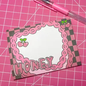Cartoon Cake Notepad - Kawaii, Cute, Notebook, Memo, Notes, Stationary, Loose Leaf, Retro