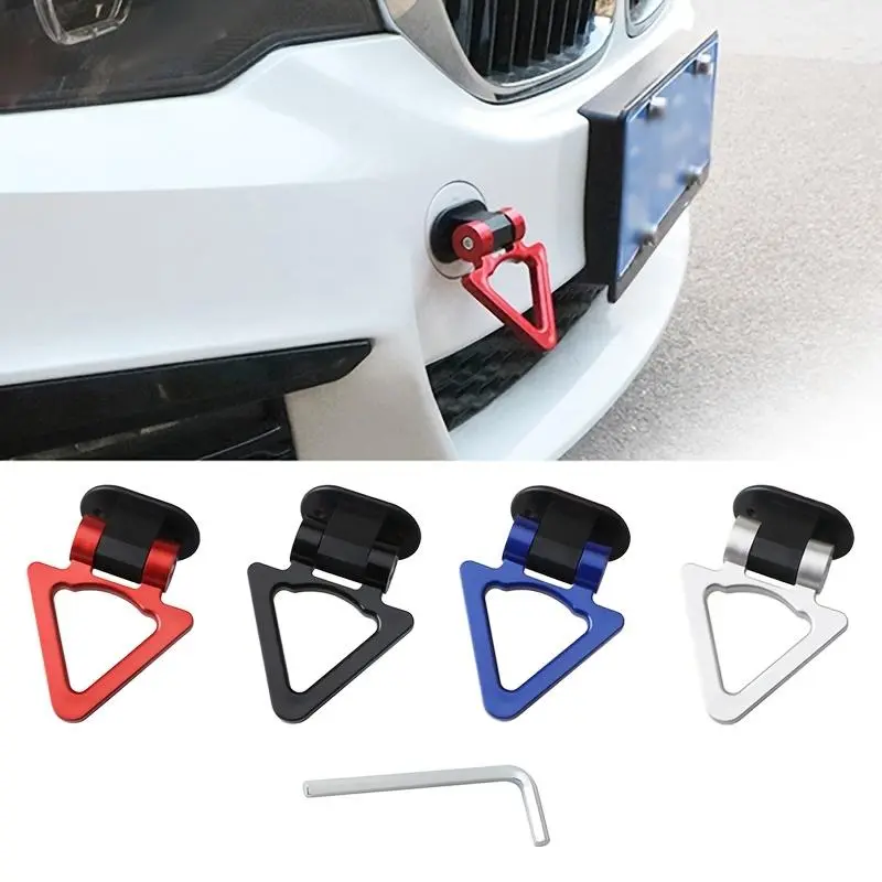 1 piece triangular car trailer hook, personalized car trailer hook, universal decorative bumper trailer sticker, Car Vehicle Decoration, sticky universal car interior, auto parts, Sticker For Cars, Automobile Decals