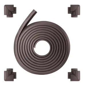 VEVOR Baby Proofing Edge Corner Protector, 18 ft Edge Cushion, 8 Corner Pads, Soft NBR Foam, 3M Adhesive, Child Proof Table Safety Bumper Guards, Easy Installation, for Furniture Fireplace Protection