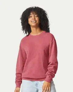 Comfort Color Crewneck Sweatshirt Womenswear Sweaters Casual Pullover Long Sleeve