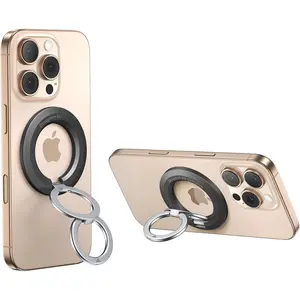 for MagSafe Ring Holder, Magnetic Phone Ring Holder Magnet Cell Phone Grip Finger Ring Kickstand Compatible with iPhone 16 15 14 13 12 Pro Max fits MagSafe Accessories