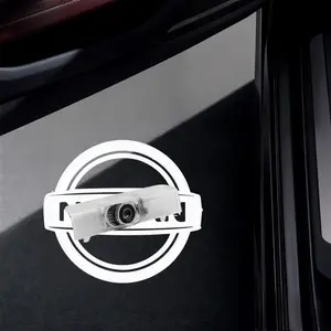 2pcs for Nissan Car Door Lights Logo Projector Puddle Lights Compatible with Altima Maxima Armada Pathfinder Titan Quest Terra Series Accessories, No Fade 4K-HD Car Welcome Lights