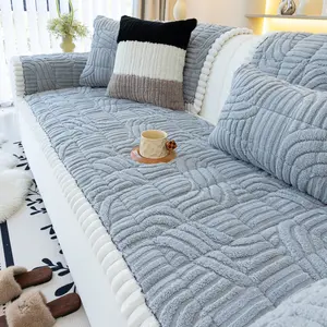 Thick Modern Non-Slip Sofa Protector, All-Season Pet-Friendly, Scratch-Resistant, Backrest & Armrest Cushion, Versatile Sofa Cover