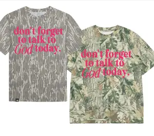Don't Forget to Talk To God Today Christian T-shirt Puff Print Trendy Cute