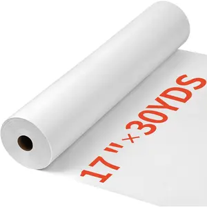 White Medium Weight Fusible Interfacing for Sewing: 17" X 30yd Interfacing Fabric for Sewing, Iron- Non-Woven Single-Sided Interfacing for Crafts, Quilting Supplies