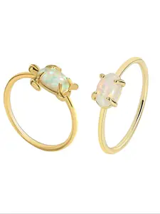 Cute Turtle Design Artificial Gemstone Decor Ring, Fashion Jewelry for Party, Daily Clothing Decor, Trendy All-match & Exquisite Jewelry for Birthday Gift