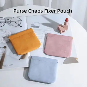 Purse Chaos Fixer Pouch Mini Auto ClosureSnappy Pouch For Keys/Changes/Coins/LipstickCards Bag, PouchWaterproof Pouch,Small TravelSet Storage Bag ，Portable Cosmetic Storage Set.Christmas gift Compact
