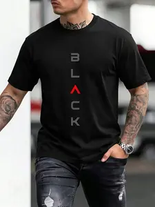 Oversized Cotton Short Sleeve Tee, Casual Fitted Design, Block Print, Summer Home Wear & Street Style