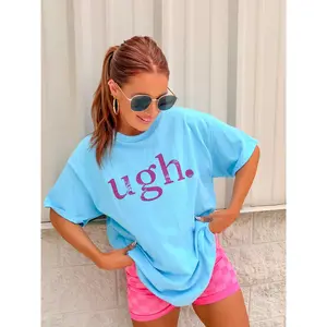 Pink Ugh Graphic Top