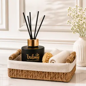 Valmy Luxury Spa Basket with Black Matte Reed Diffuser