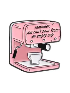 Unisex Cute Cartoon Coffee Machine Design Brooch Pin, Trendy Novelty Brooch, Fashion All-match Clothes Accessories As Gift for Friends, Fashion Accessory