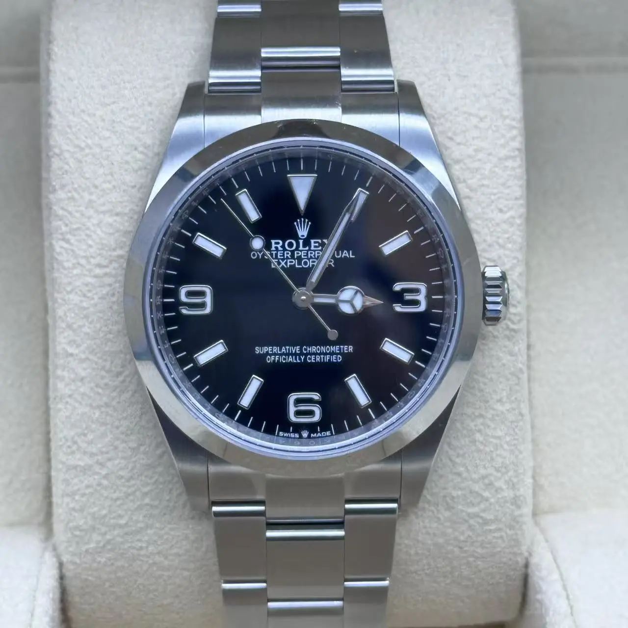 Pre-Owned Rolex Explorer m124270-0001，36mm Oystersteel，Automatic，Black Dial