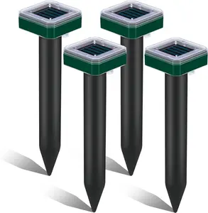 Mowothy Ultrasonic Animal Repellent Outdoor Solar Devices Animal Repeller with Motion Sensor to Scare Squirrel Raccoon Coyote Skunk Cat Snake for Yard