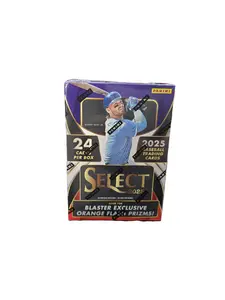 Panini Select 2025 MLB Baseball Trading Cards Blaster Box - 24 Cards Per Box with Exclusive Orange Flash Prizms