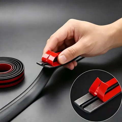 Flexible Automotive Weather Stripping - Rubber Sealing Strip for Cars, Vehicles & Trucks, Vehicle Accessories, Auto Accessories for Windshield, Sunroof, Door Noise-Proof Needs & Daily Cleaning