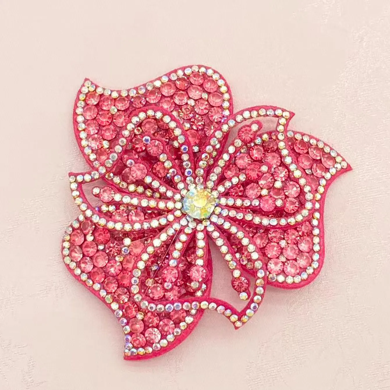 Full Drill Flower Patch Design Rhinestone Embellished Bling Rhinestone Detail DIY Handmade Sewing Clothing Shoe Hat Packaging Decorative Fabric Accessories