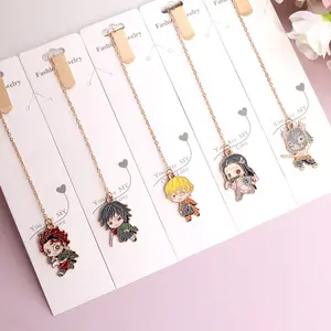 Demon Slayer Anime Acrylic Bean-Shaped Bookmark - Charcoal Jiro Cartoon Backpack Pendant, Fashion Keychain, Acrylic Stickers for Women's Accessories