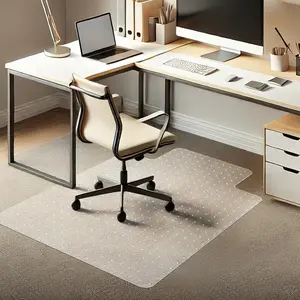 Chair Mat for Carpet 48"x 36" with Lip Chair Mat for Carpeted Floors, Office Chair Mat for Carpet Protector Floor Mat on Low Pile Carpets Easy Glide Rolling Desk Computer Chair Mat for Home