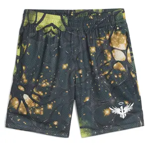 PUMA Mens Melo 50Th Short Basketball Casual Bottoms Casual - Green